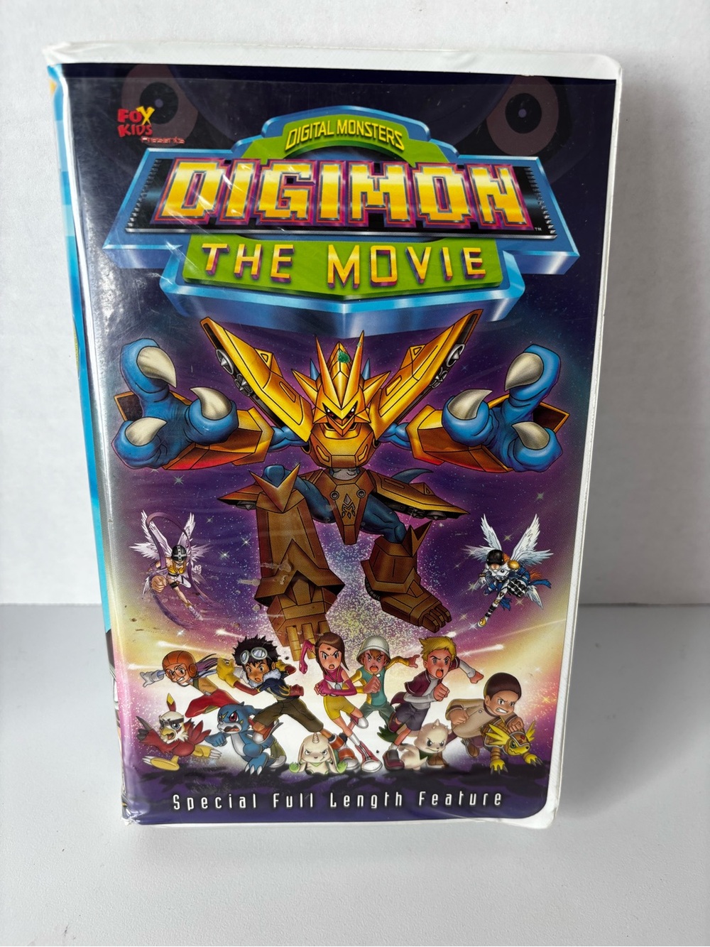 Digimon Digital Monsters The Movie VHS 2000 FoxKids Clamshell - TESTED